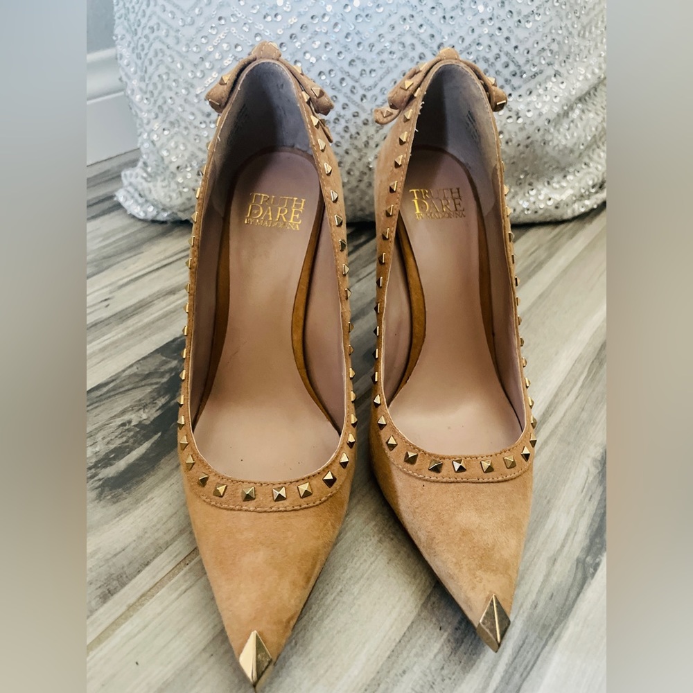Suede High Heels